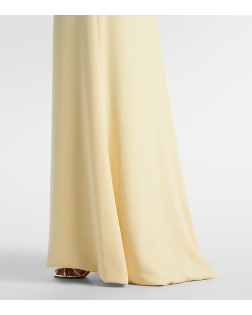 Costarellos Metallic Embellished Sequined Crepe Gown