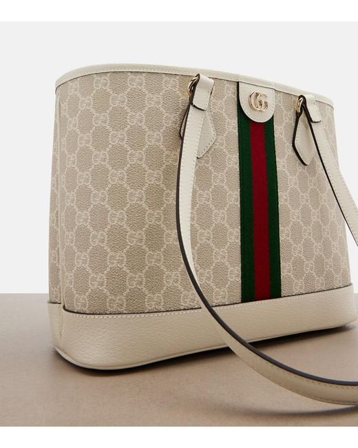 Shopper Ophidia Gg Medium di Gucci in White