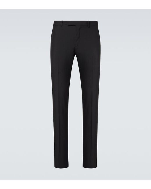 Lardini Black Wool And Mohair Suit Pants for men