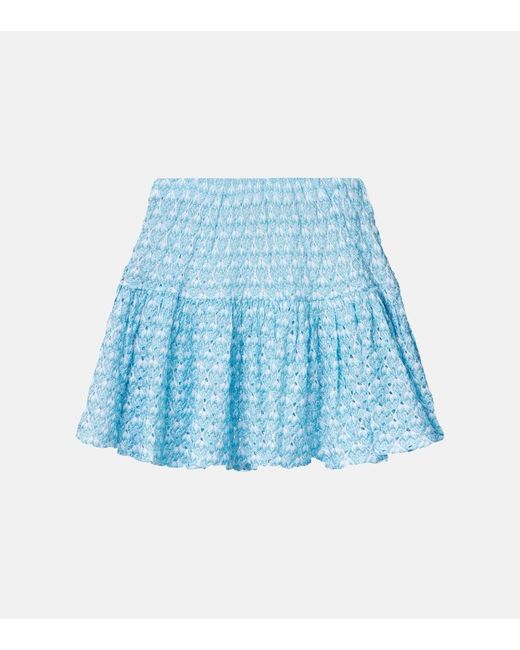Missoni Blue Minirock Aus Haekelstrick