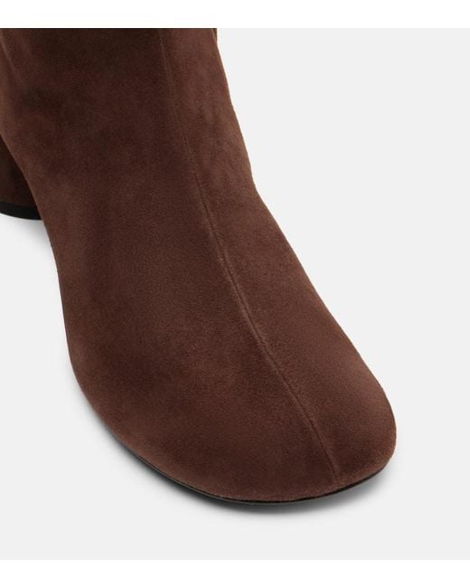 Proenza Schouler Brown Glove Suede Ankle Boots