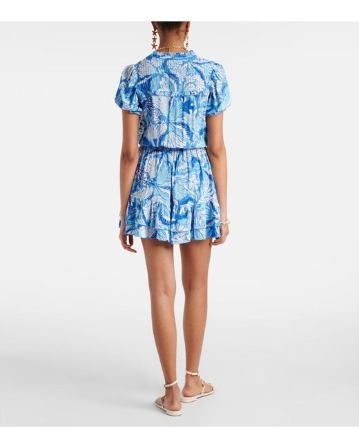 Poupette Blue Bibi Floral Minidress