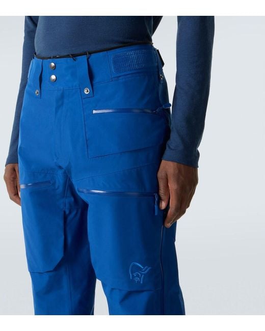Norrona Blue Lofoten Ski Pants for men