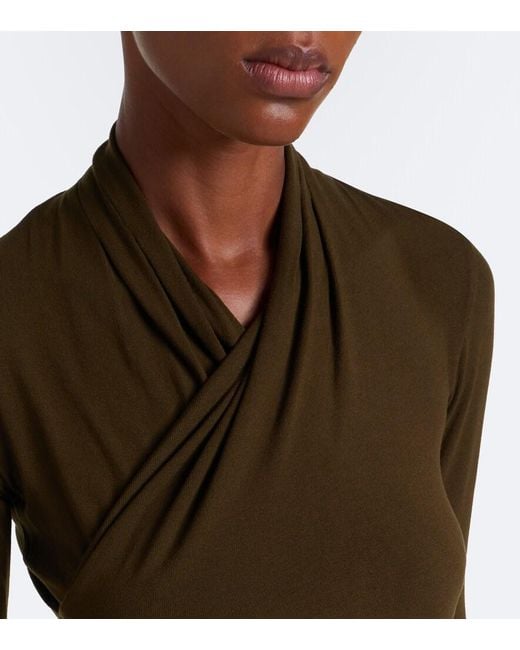 Vince Green Fixed Jersey Wrap Top
