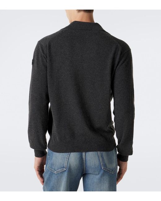 Pullover Polo di Moncler in Black da Uomo