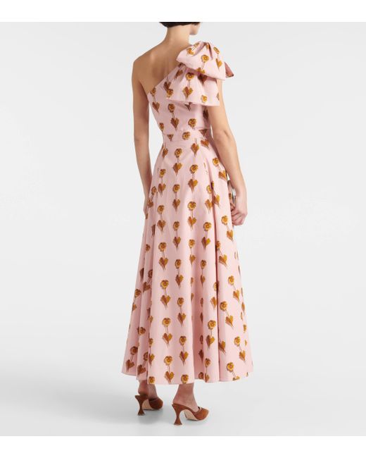 Giambattista Valli Pink Pensees Sauvages Cotton Popeline Gown