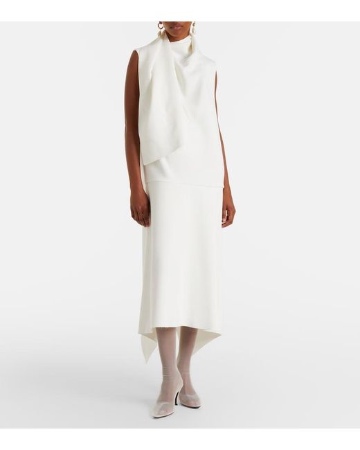 Herbert Levine White Sheer Perfection Mesh Over-The-Knee Boots