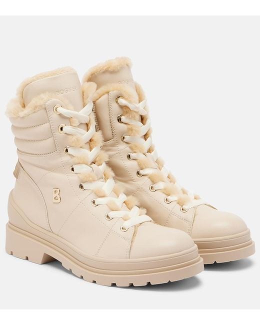 Bogner Natural Mid Boots St.moritz With Spikes