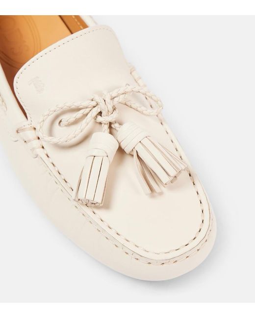 Tod's Natural Gommino Leather Driving Shoes