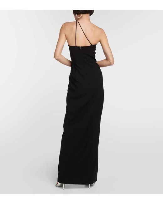 Monot One-Shoulder Cutout Gown in Black | Lyst
