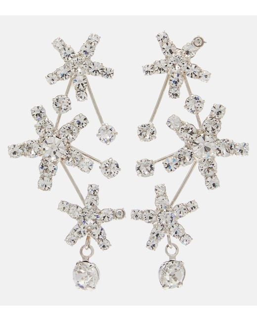 Orecchini Azar Con Cristalli di Jennifer Behr in White