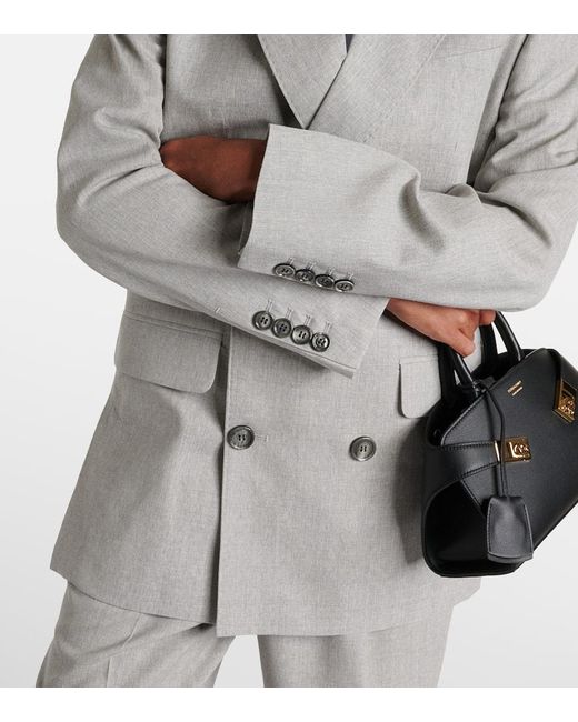AMI Gray Blazer Aus Wolle