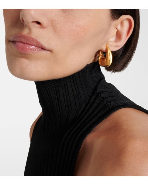 Khaite Metallic Olivia Small 18kt Gold-plated Hoop Earrings