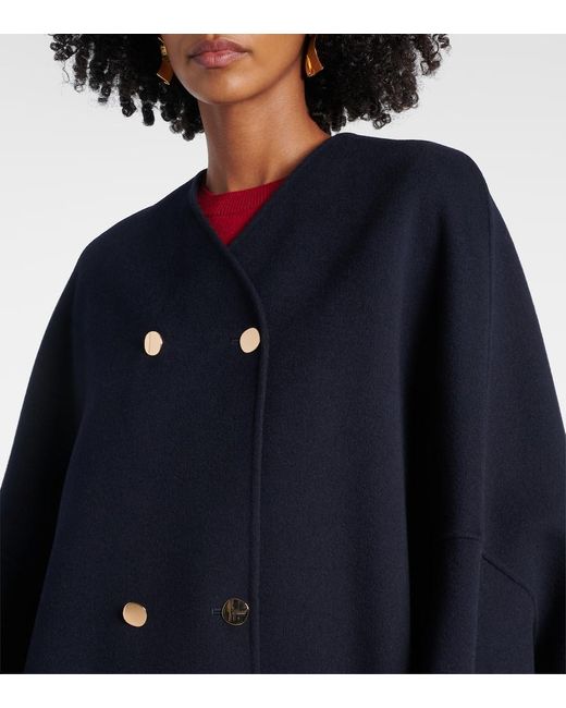 Max Mara Blue Virgin Wool Jacket