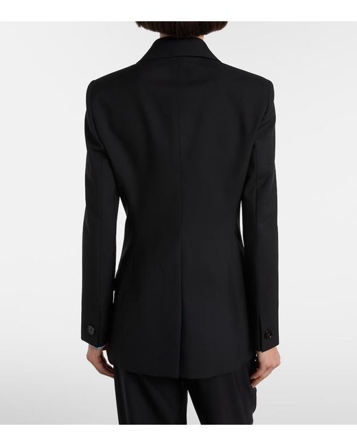 Gucci Black Double-Breasted Wool Blazer