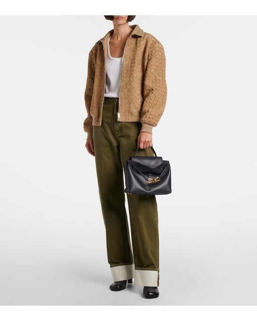 Bottega Veneta Black Tote Bag Ciao Ciao Small Aus Leder
