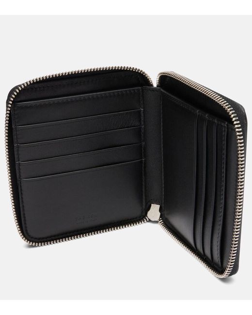 The Row Black Small Leather Wallet