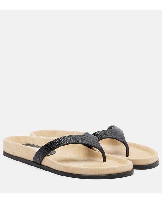 Totême Natural Leather Thong Sandals