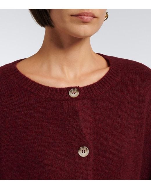 arch4 Purple Rosanna Cashmere Cardigan