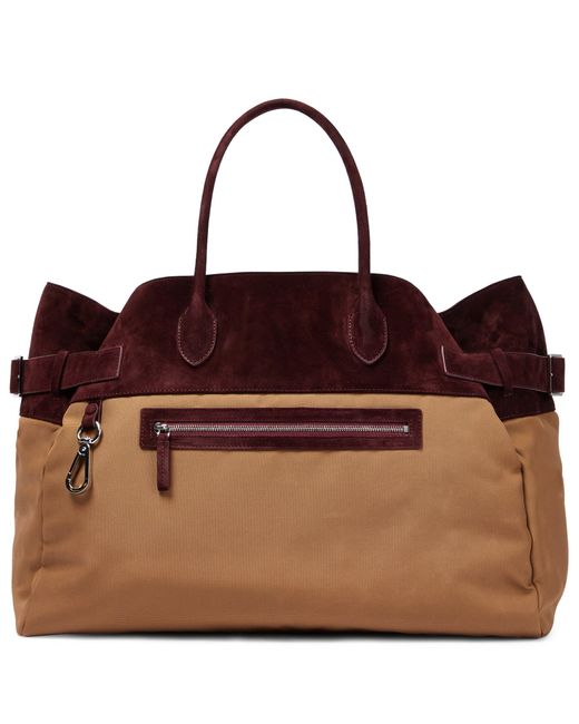 The Row Brown Margaux 17 Inside-out Canvas Tote Bag