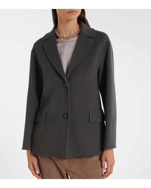 Max Mara Black Virgin Wool Jacket