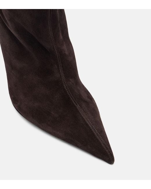 Paris Texas Black Jessica 105 Suede Over-The-Knee Boots