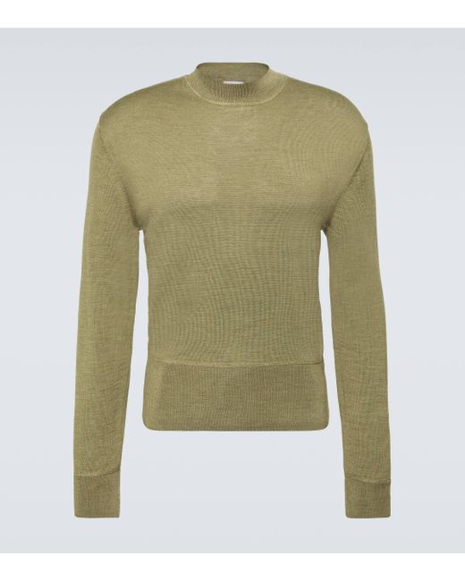 Lemaire Green Wool-blend Sweater for men