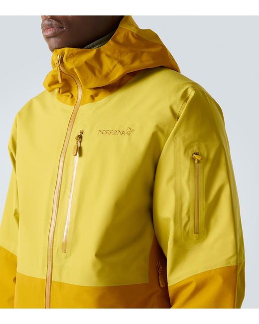 Giacca Da Sci Lofoten di Norrona in Yellow da Uomo