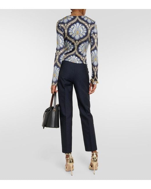Top Etro en coloris Blue