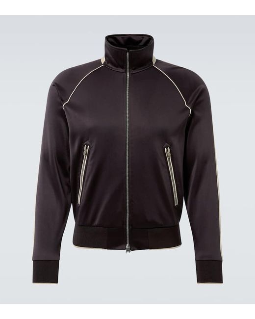 Tom Ford Black Jersey Track Jacket for men