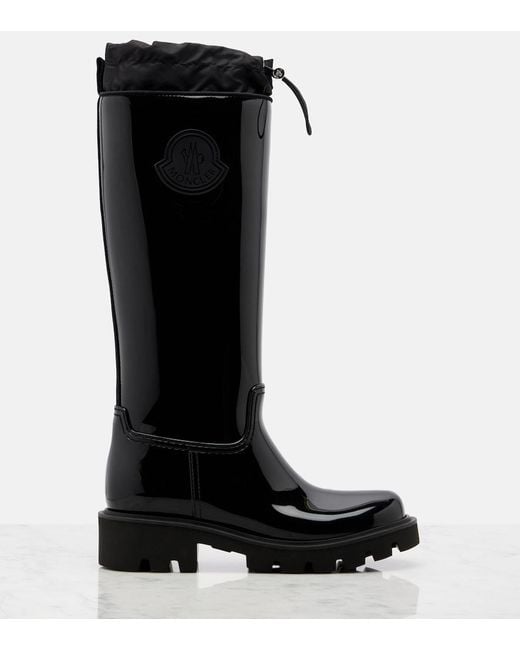 Moncler Black Kickstream Mid-Calf Boots