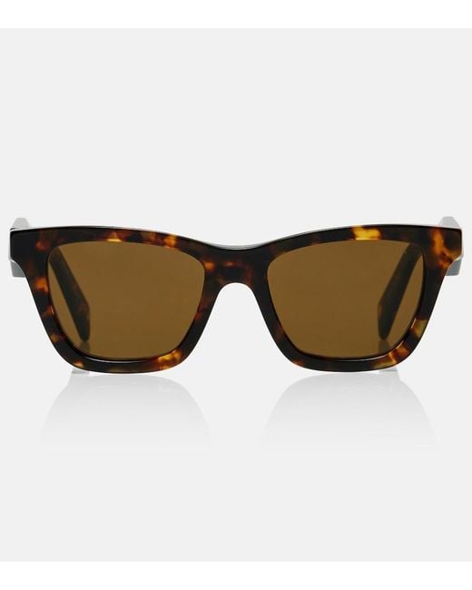 Prada Brown Cartiglio Cat-Eye Sunglasses