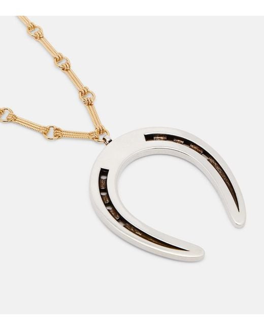 Isabel Marant Metallic Byrne Chain Necklace