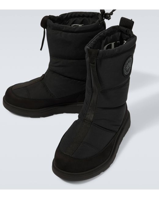 Canada Goose Black Crofton Fold Puffer Boots for men