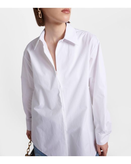 Valentino White Oversized Cotton Shirt