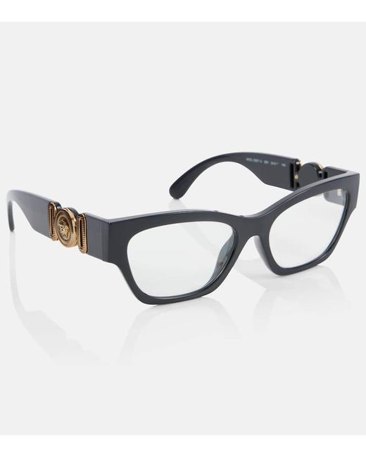 Versace Brown Biggie Cat-Eye Glasses