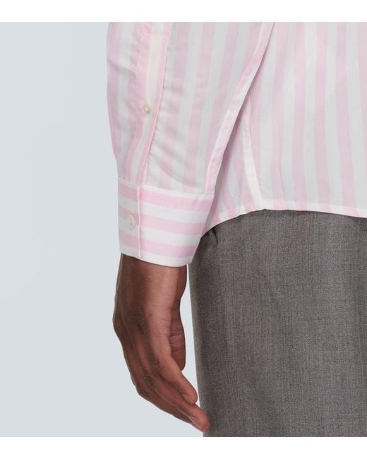Camicia a righe di Acne in Pink da Uomo