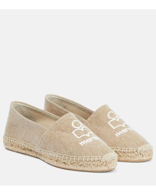 Isabel Marant Natural Canae Canvas Espadrilles