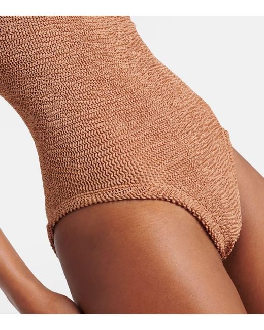 Hunza G Brown Badeanzug Pamela