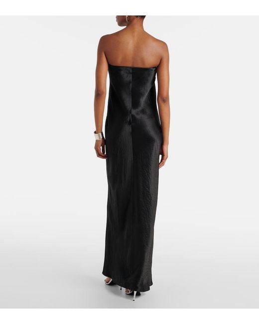 Vince Black Robe Aus Satin