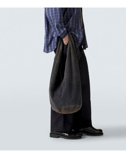 Our Legacy Black Drip Denim Shoulder Bag for men