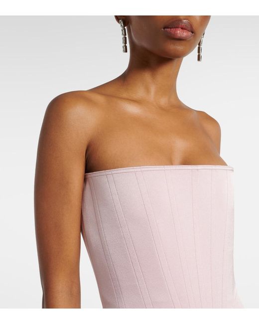 Alex Perry Pink Midikleid Aus Satin