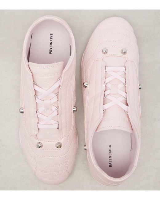 Baskets City En Cuir Balenciaga en coloris Pink