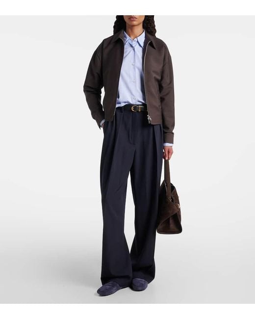 Tod's Blue Mokassins Gommino Aus Veloursleder