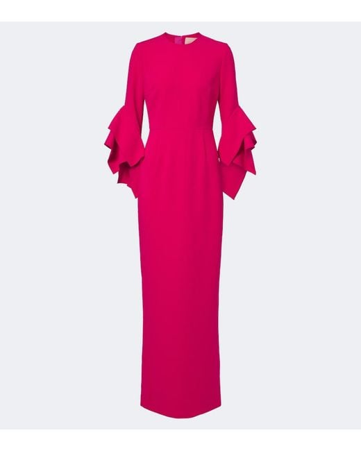 Roksanda Pink Cady Gown