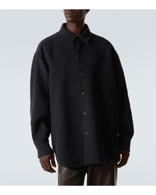 Fear Of God Black Wool And Cashmere Overshirt for men