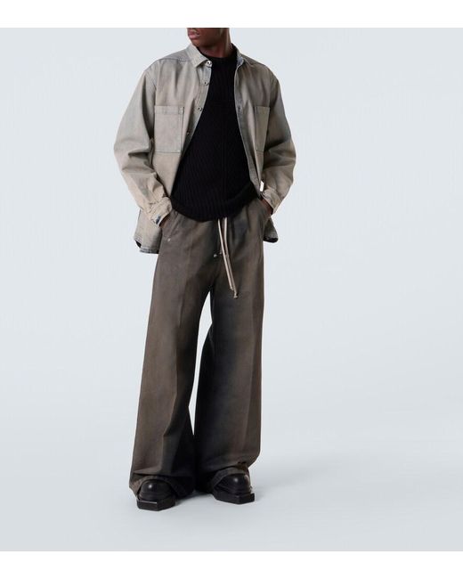 Rick Owens Gray Bela Wide-Leg Jeans for men