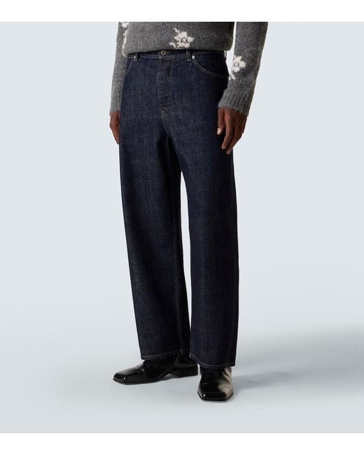 Jil Sander Blue Wide-Leg Jeans for men