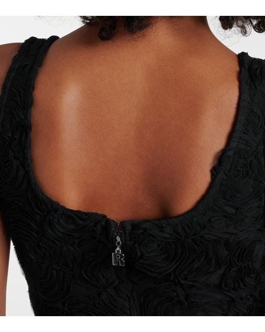 Robe de robe Birger Birger Christensen 'Flower Mesh' ROTATE BIRGER CHRISTENSEN en coloris Black