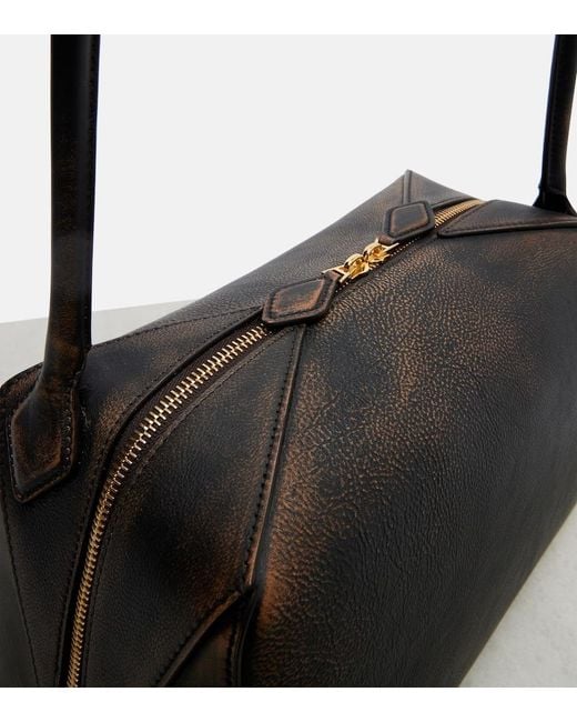 Alaïa Black Le Bouledogue Leather Shoulder Bag